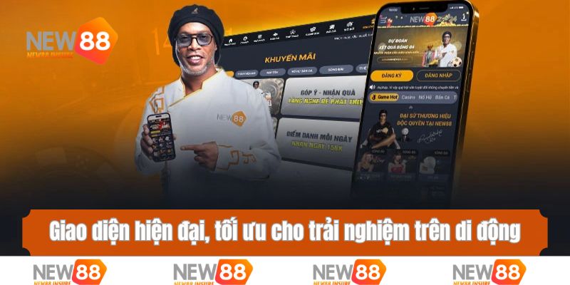 Giao diện hiện đại, tối ưu cho trải nghiệm trên di động