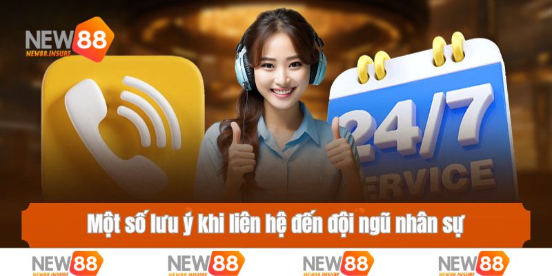 Một số lưu ý khi liên hệ đến đội ngũ nhân sự của nhà cái